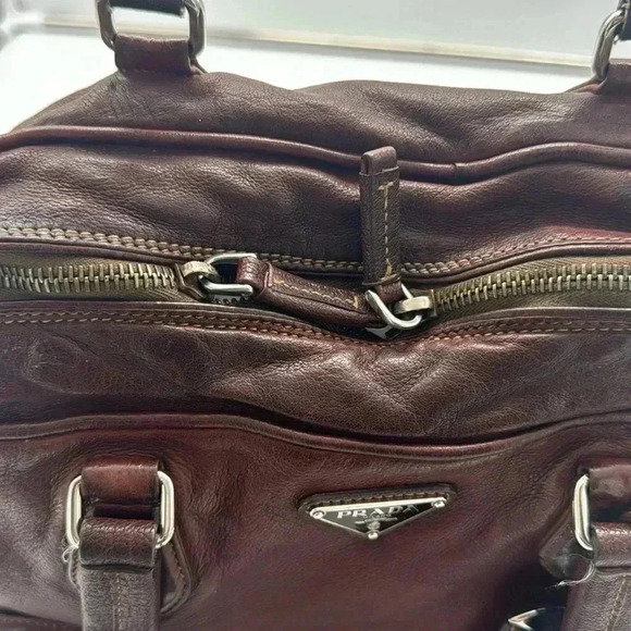 PRADA Vintage Buffalo Wash Bag, with Nappa Leather Interior - Picture 16 of 16